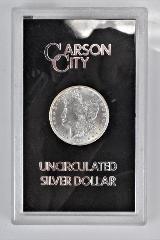 1885CC Carson City GSA Morgan silver dollar Carson City (1 of 4)