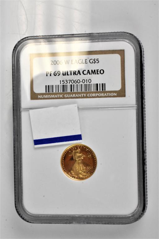 2006W Gold 1/10 oz Eagle PF69 Ultra Cameo NGC (1 of 3)