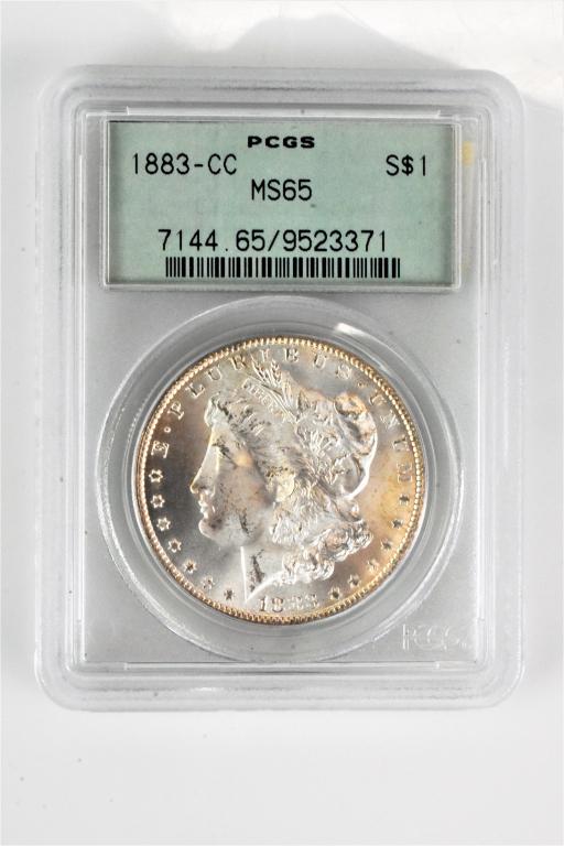 1883CC Carson City MS65 Morgan Silver dollar PCGS (1 of 2)