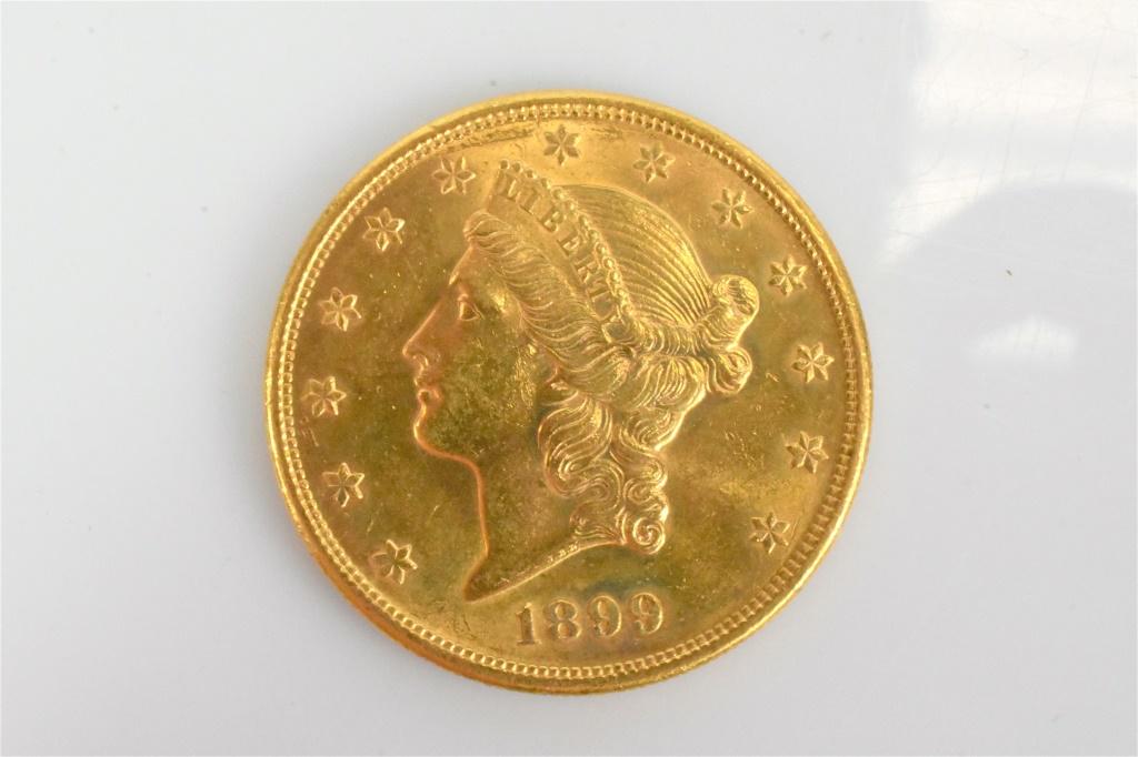1899S $20 Liberty Gold piece BU SanFrancisco Mint (1 of 2)