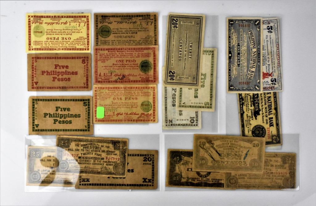 18pcs Phillippines currency war time US Military (1 of 3)