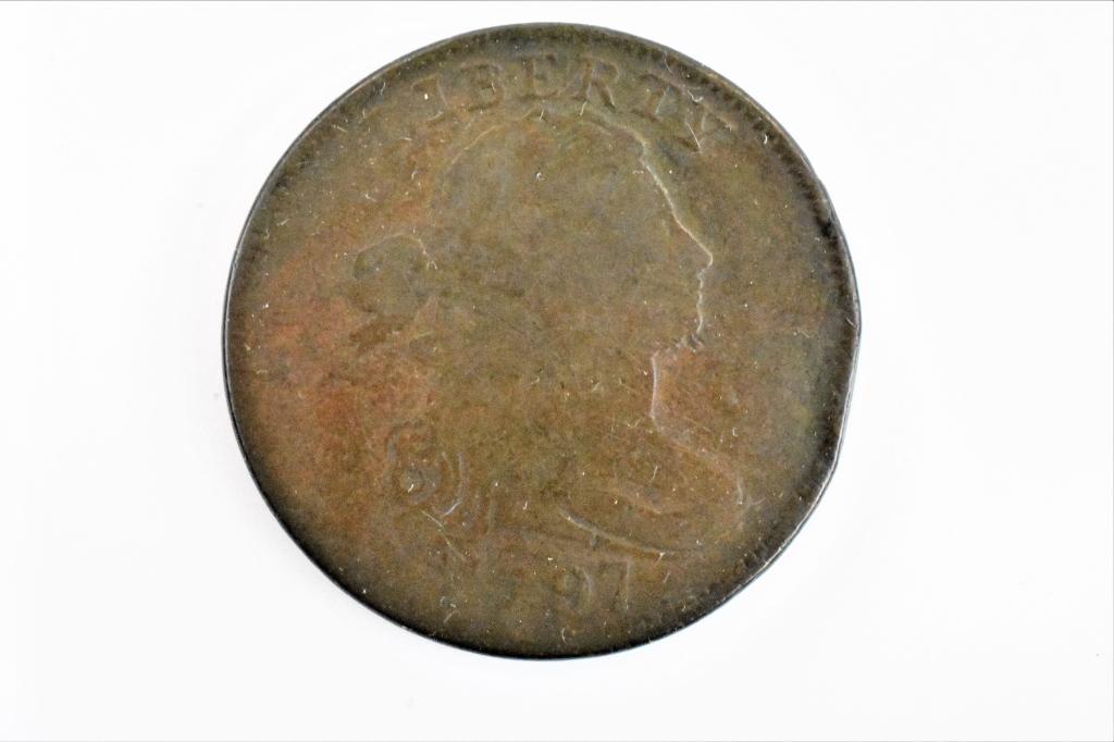 1797 large cent s-120a plain edge (1 of 3)