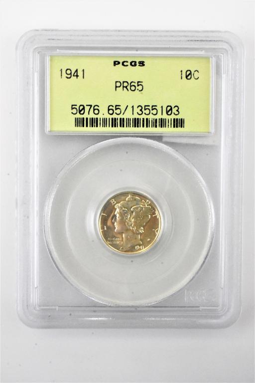 1941 Proof Mercury dime PR65 PCGS (1 of 3)