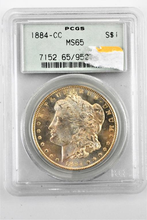 1884CC Carson City MS65 morgan silver dollar PCGS (1 of 4)