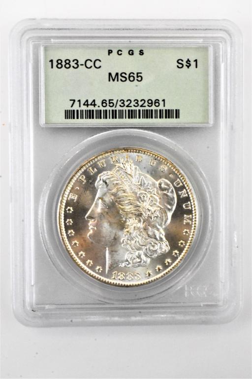 1883CC Carson City MS65 morgan silver dollar PCGS (1 of 4)