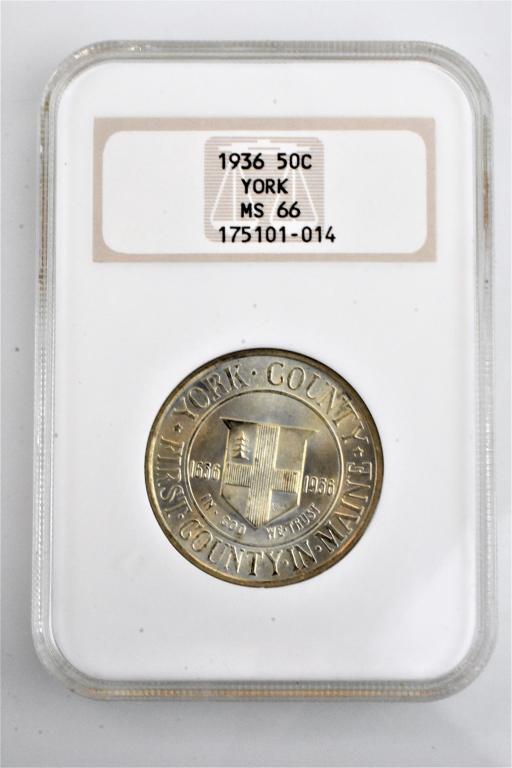 1936 York MS66 commemorative half dollar NGC (1 of 3)