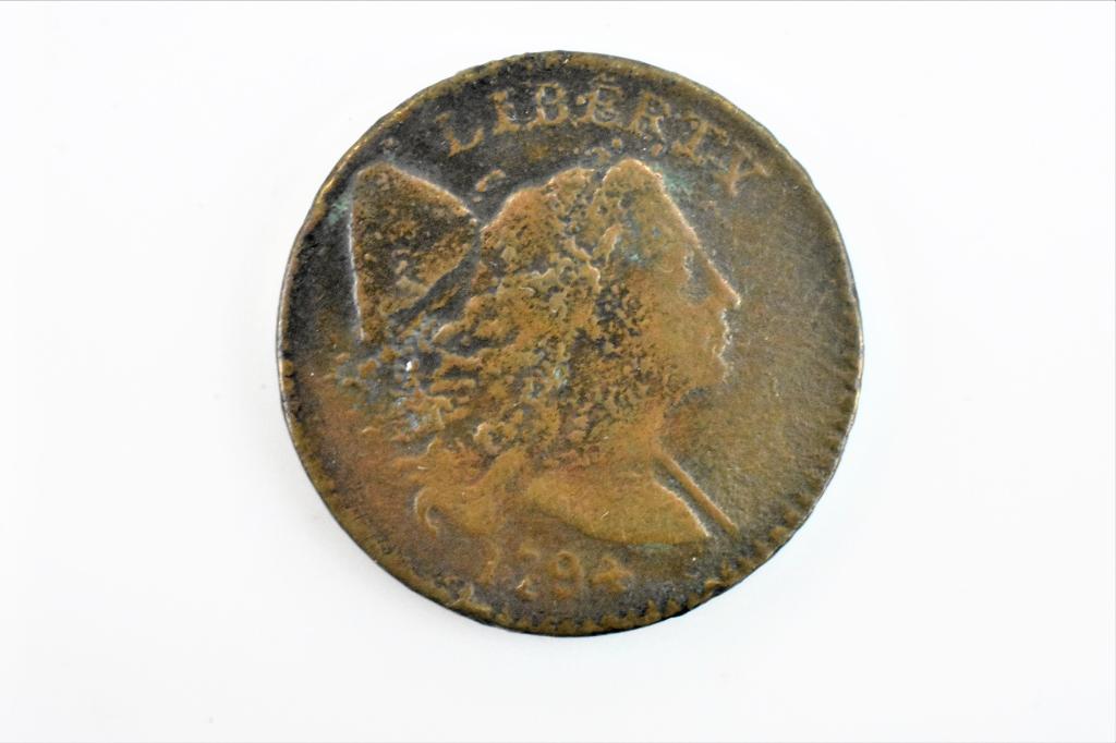 1794 large cent F/VF (1 of 3)