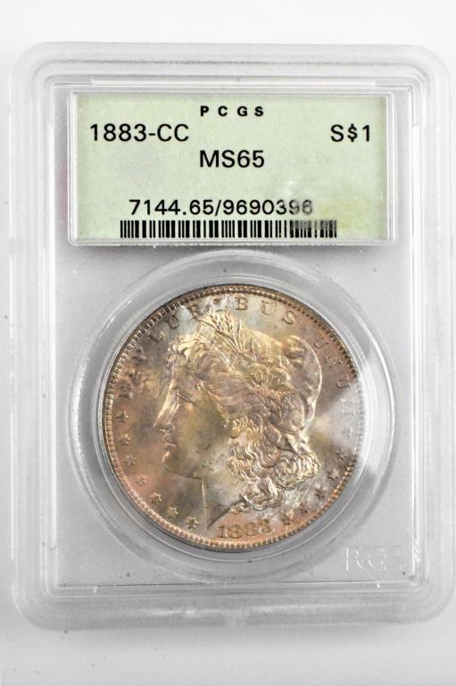 1883CC Carson City MS65 morgan silver dollar PCGS (1 of 4)