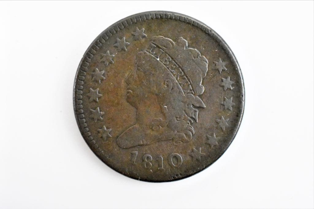 1810/09 large cent F/VF (1 of 2)