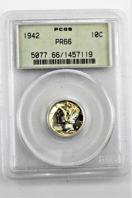 1942 Proof mercury dime PR66 PCGS (1 of 3)