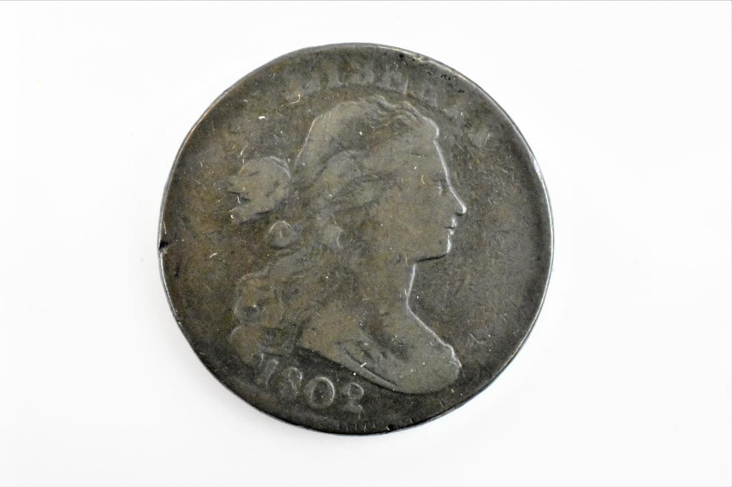 1802 large cent F/VF (1 of 3)