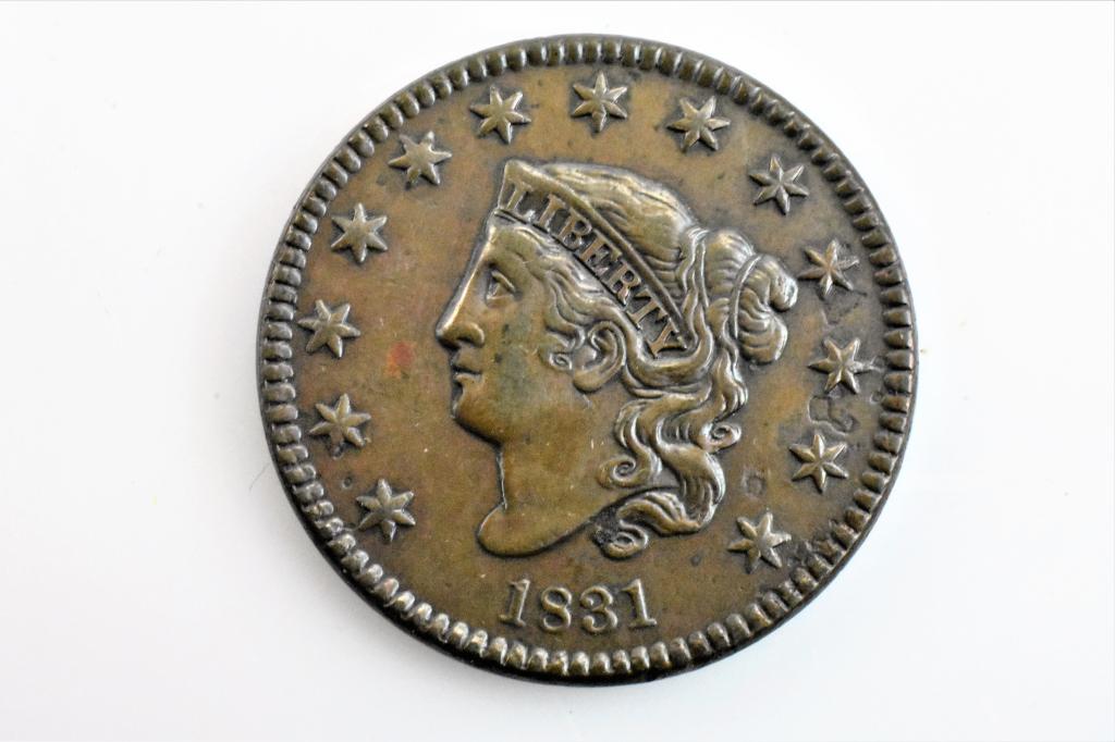 1831 large cent N-6 XF (1 of 2)