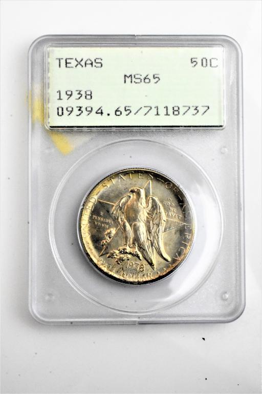 1938 Texas MS65 commemortive half dollar PCGS (1 of 3)