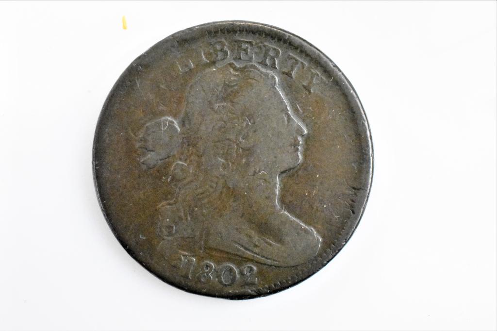 1802 large cent s-241 F/VF (1 of 3)
