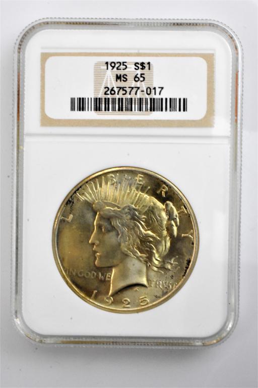 1925 MS65 peace dollar NGC (1 of 3)