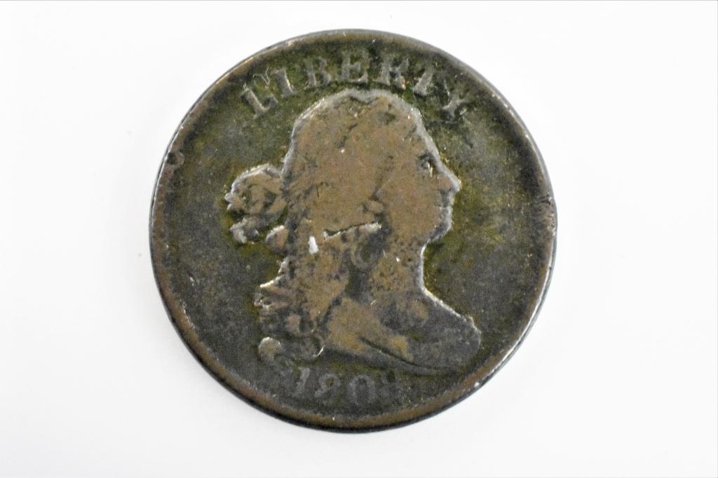 1801 half cent F/VF (1 of 2)