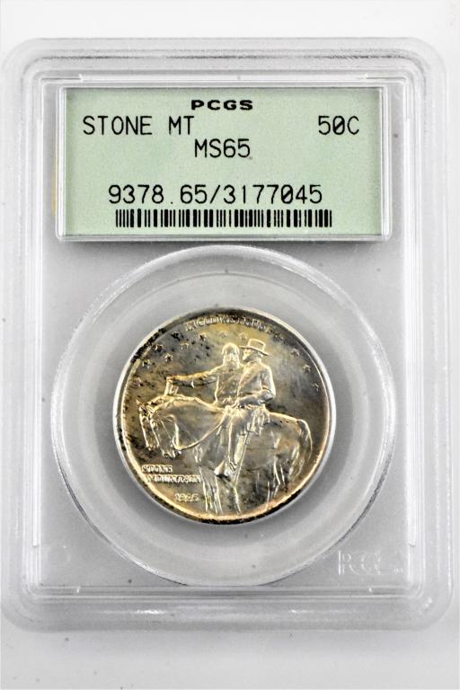 1925 Stone mountain MS65 commemorative half dollar (1 of 3)