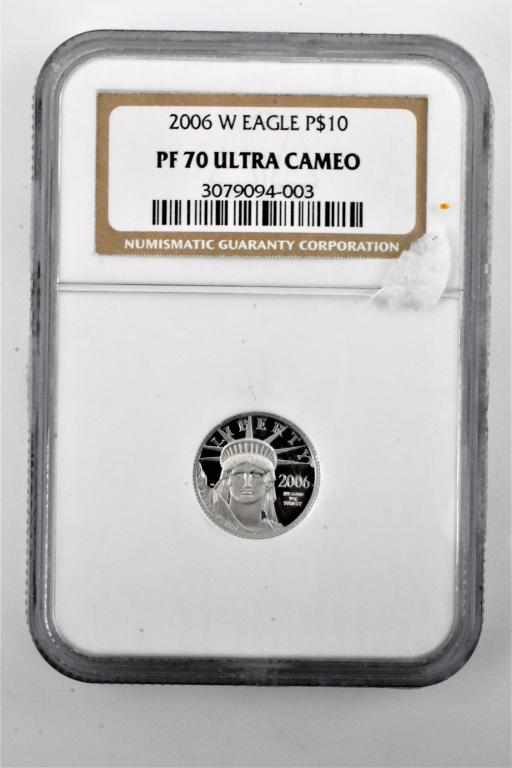 2006 1/10oz platinum american eagle PF70 Ultra cam (1 of 3)