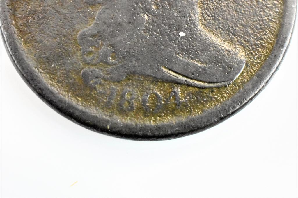 1804 half cent VG/F (1 of 3)
