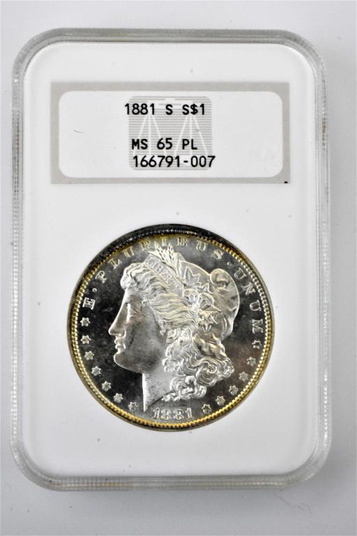 1881s MS65 PL morgan proof like NGC (1 of 3)