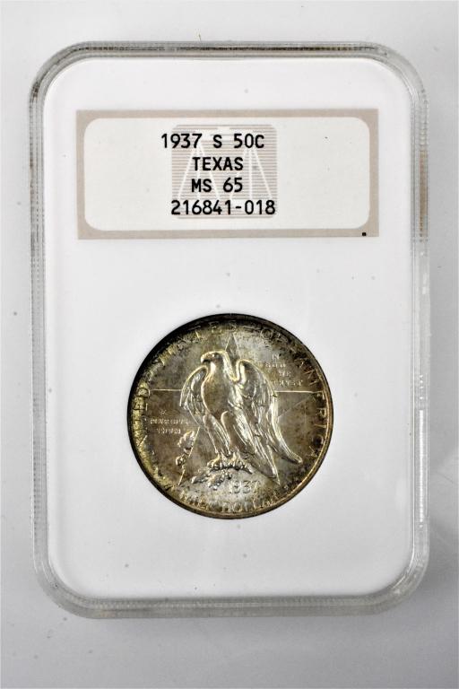 1937s Texas MS65 commemoratve half dollar NGC (1 of 3)