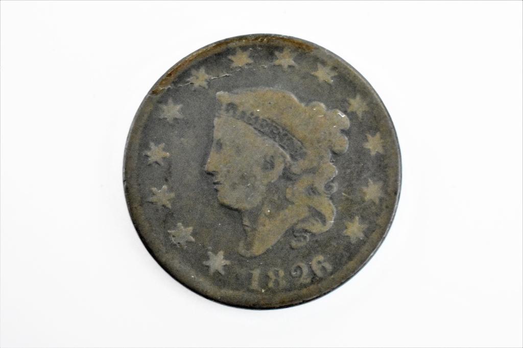 1826/5 large cent VG/F (1 of 2)