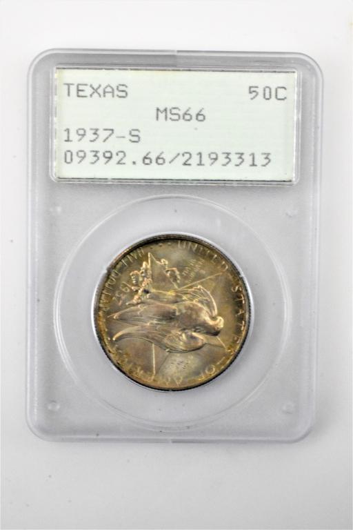 1937s Texas MS66 commemorative half dollar PCGS (1 of 3)