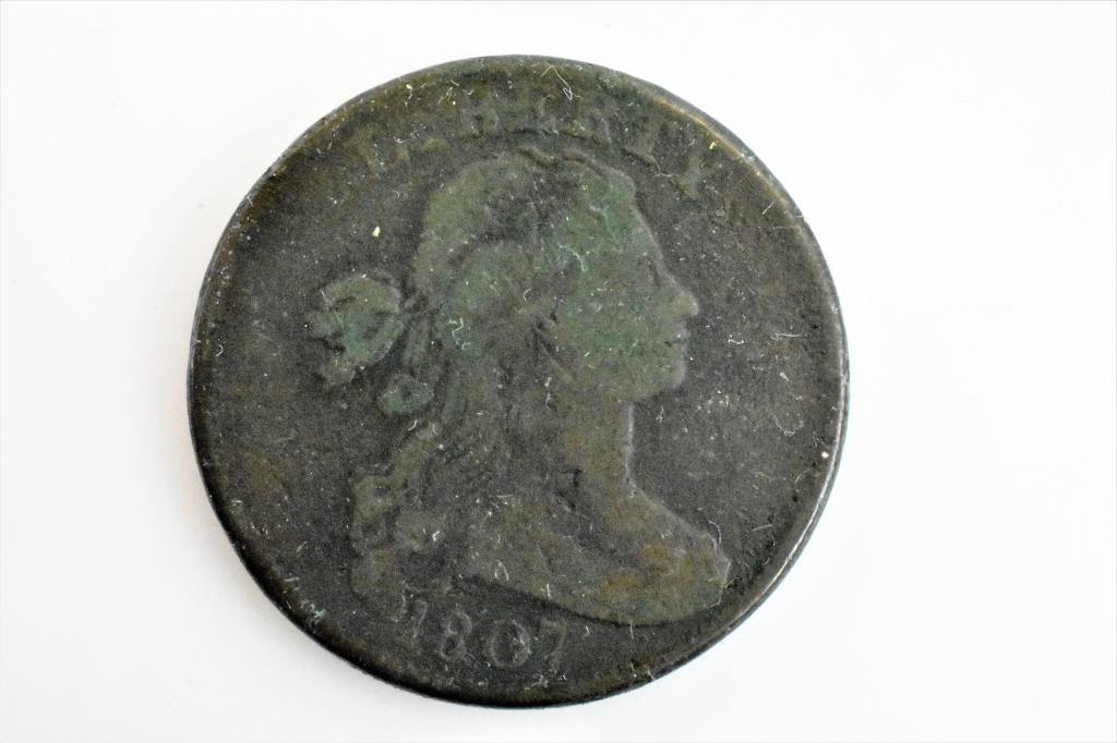 1807 large cent s-274 VG/F (1 of 2)