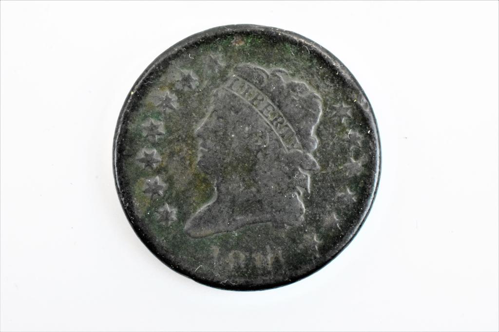 1814 large cent s-295 VG/VF (1 of 2)