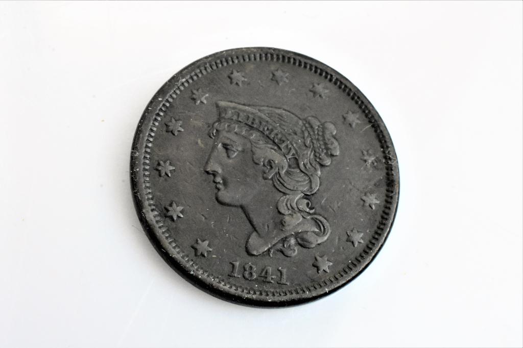 1841 large cent n-3 VF/XF (1 of 2)