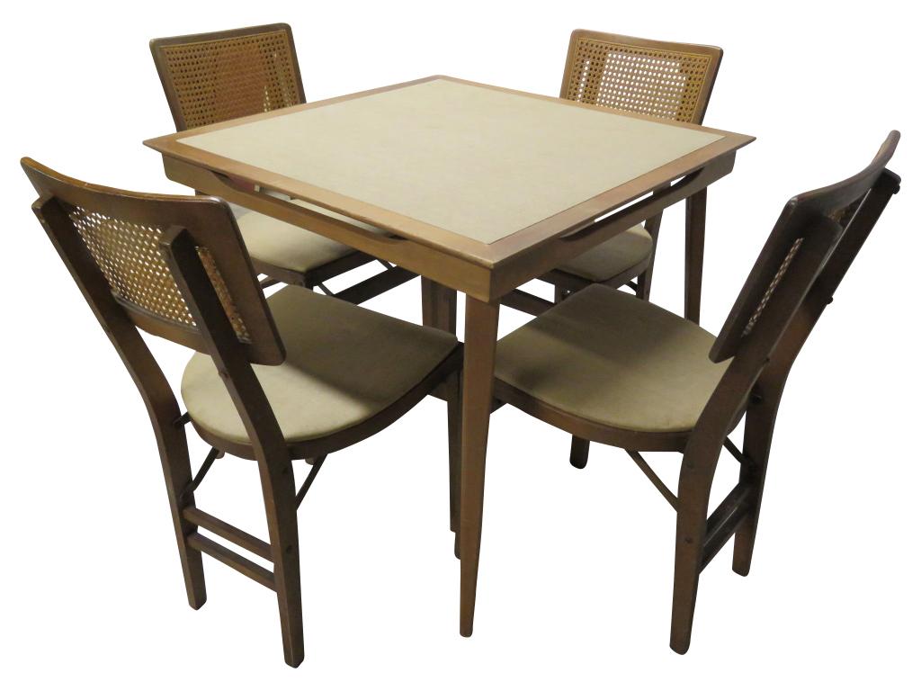 5 PC Stakmore Vinyl Top Bridge Set (1 of 7)