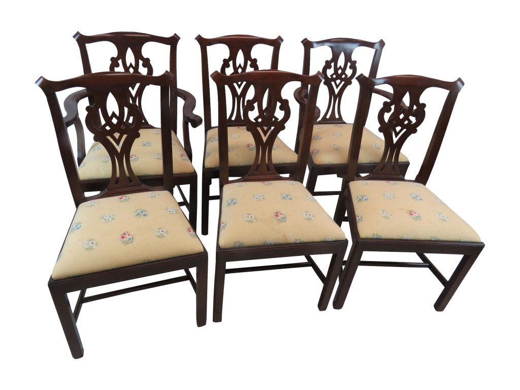 Henkel Harris Chippendale Dining Chairs (1 of 9)