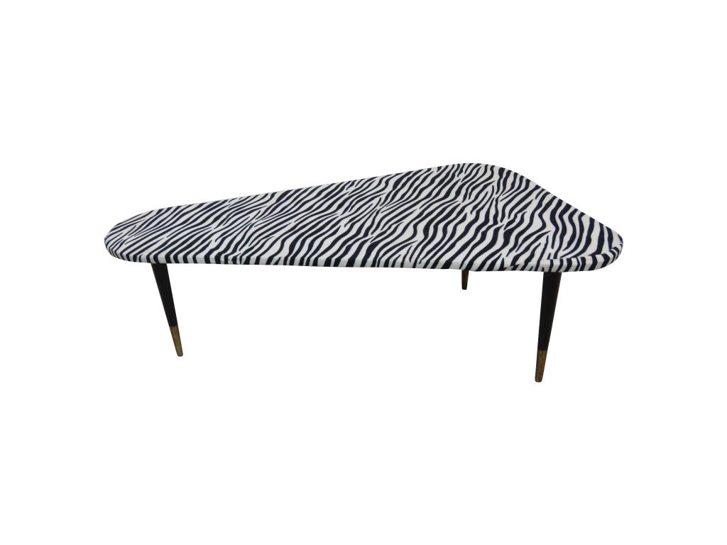 Zebra Pattern Boomerang Coffee Table (1 of 6)