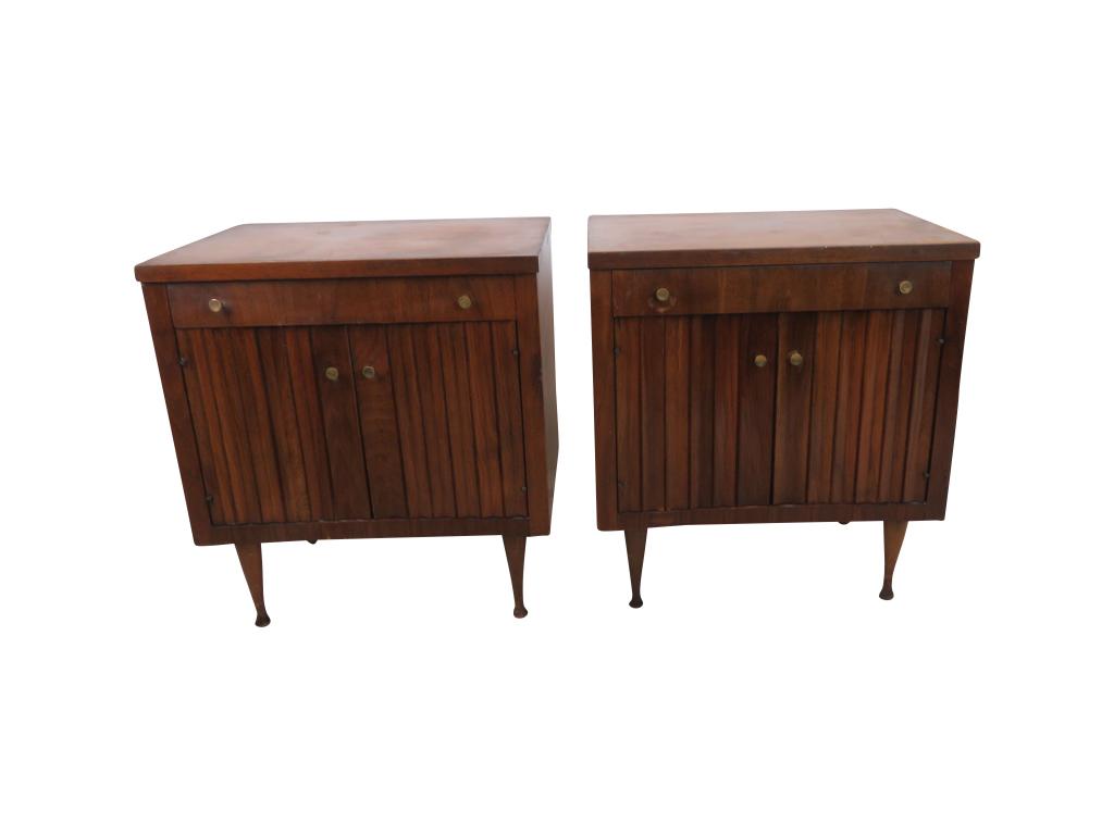 Pair MCM Walnut Nightstands (1 of 6)