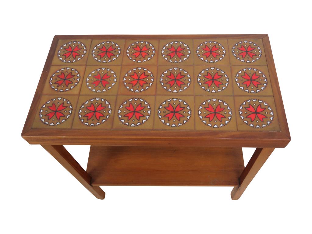 Danish Teak Tile Top table (1 of 3)