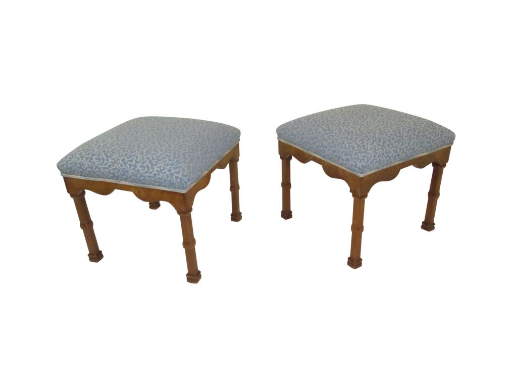 Pair Burlwood Benches (1 of 5)