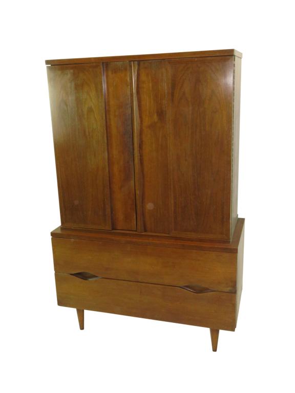 MCM Walnut Dresser High Chest (1 of 5)