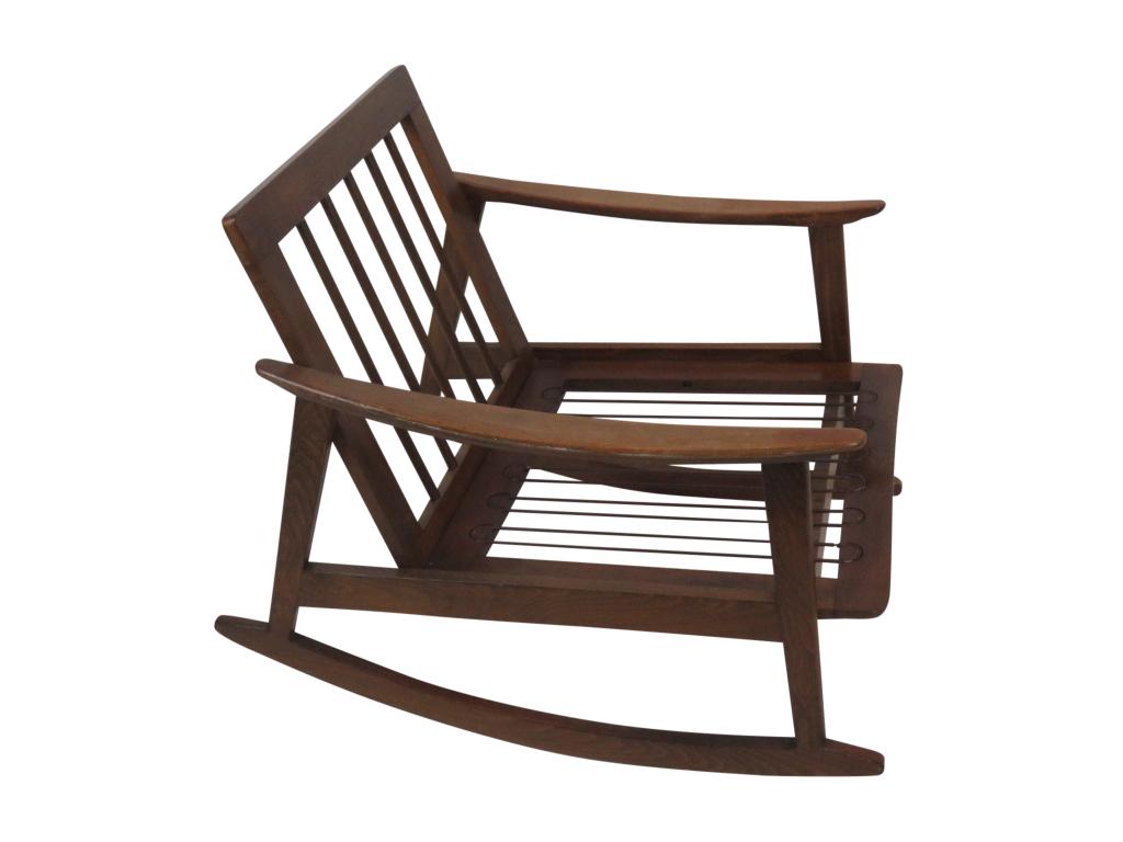 Danish Style Lounge Chair Rocker (1 of 5)