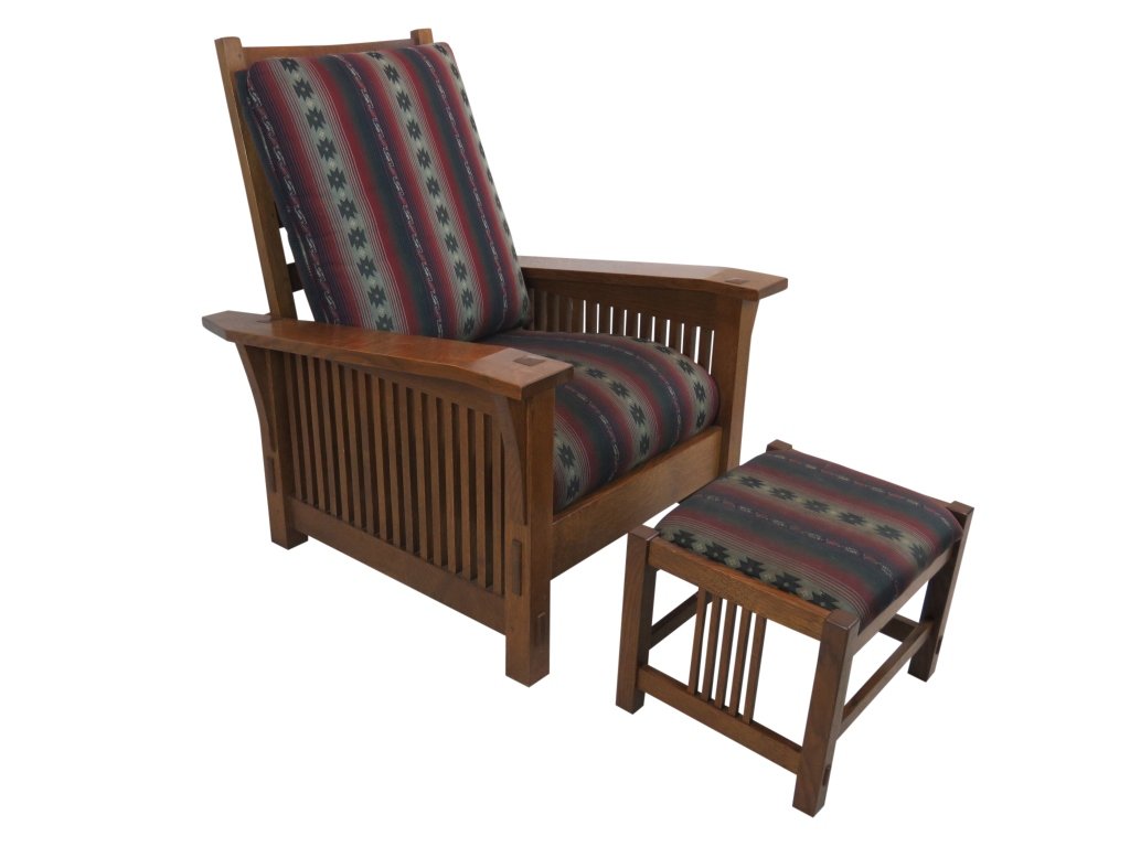 Stickley E.J. Audi Oak Spindle Morris Chair (1 of 12)