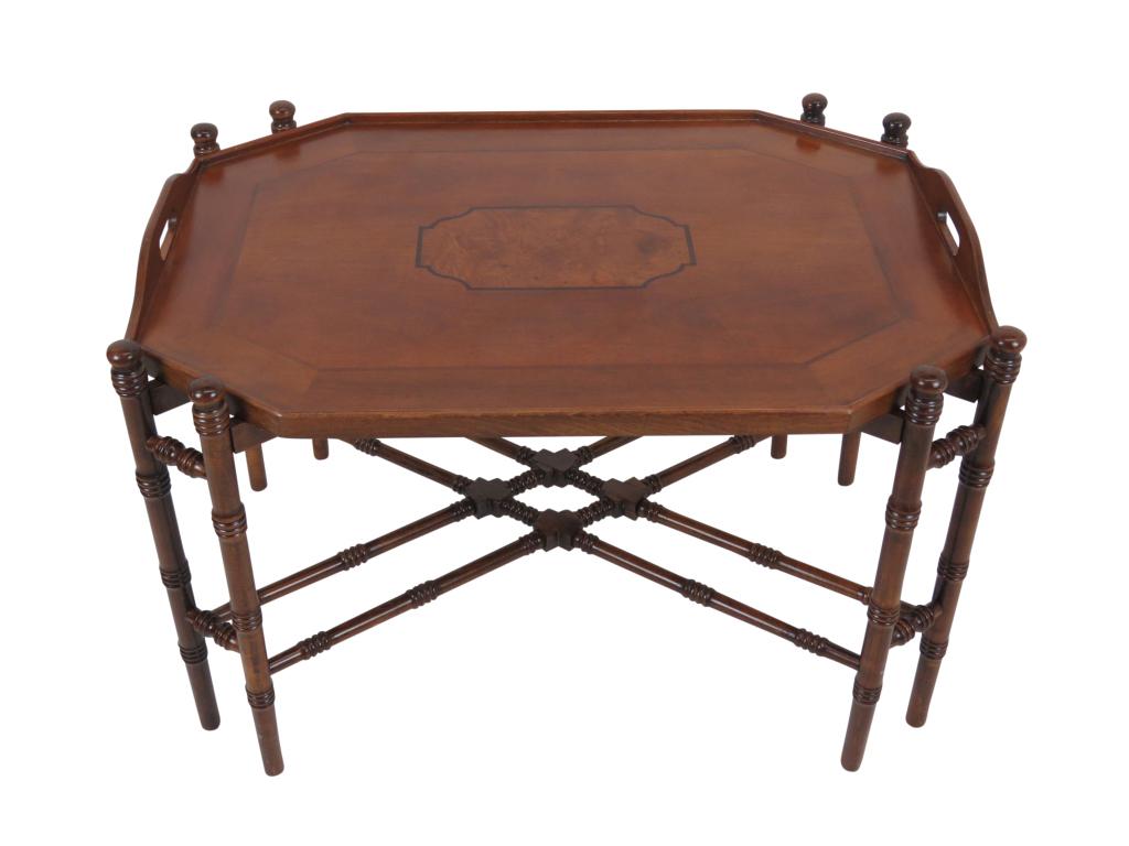 Faux Bamboo Tray Coffee Table (1 of 6)