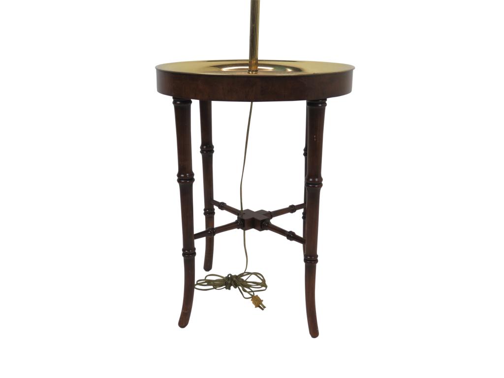 Faux Bamboo Brass Floor Lamp (1 of 5)