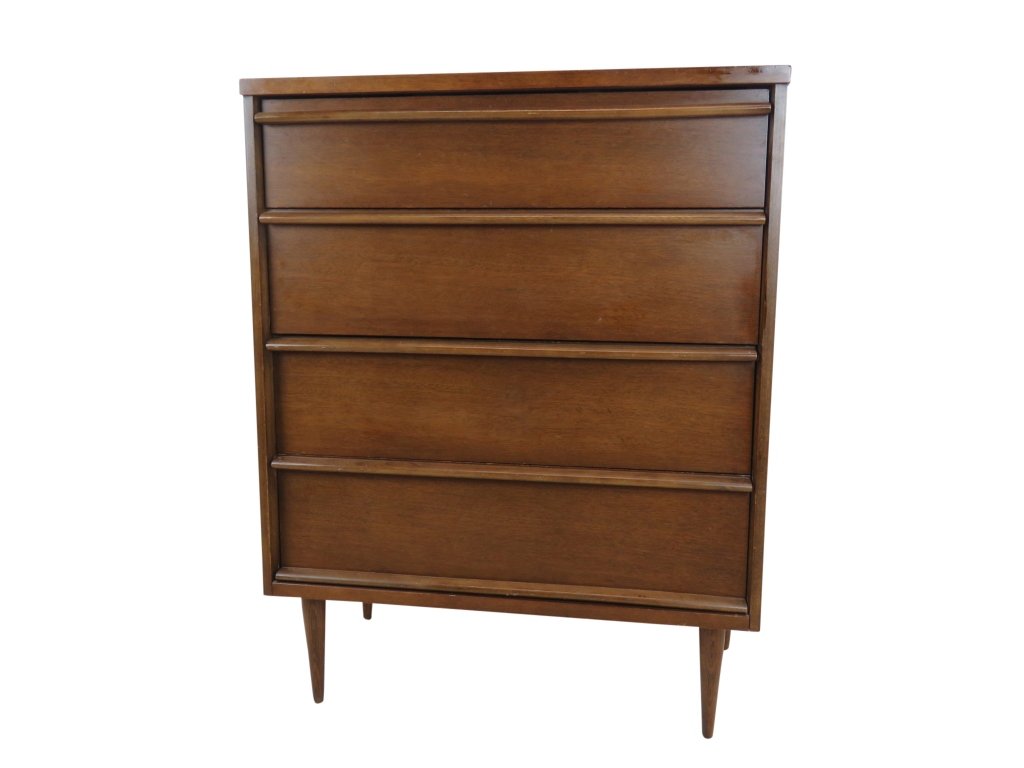 Bassett Walnut High Chest (1 of 7)