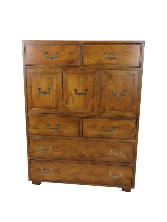 Henredon Campaign Style Chest (1 of 6)