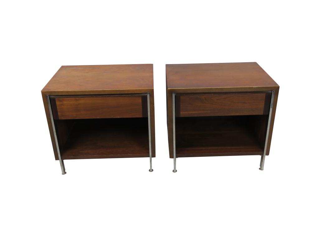 P.r Lane Walnut Chrome Nightstands (1 of 14)