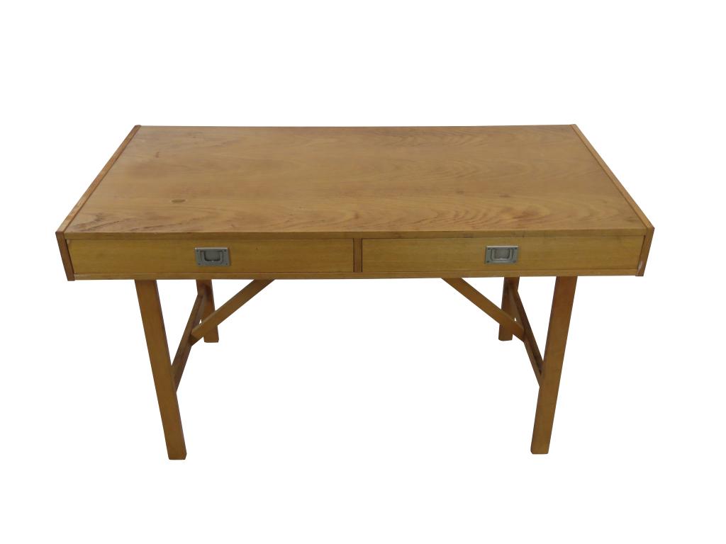 Danish Teak Campaign Style Desk (1 of 7)