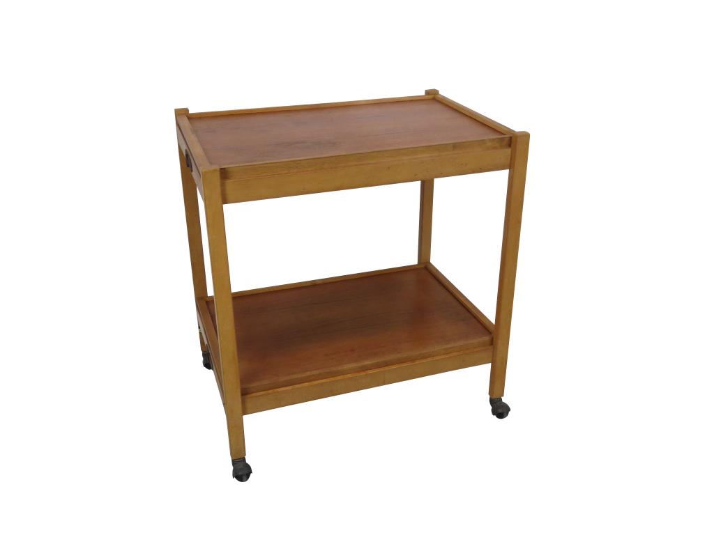 Teak Tray Top Folding Bar Cart (1 of 6)
