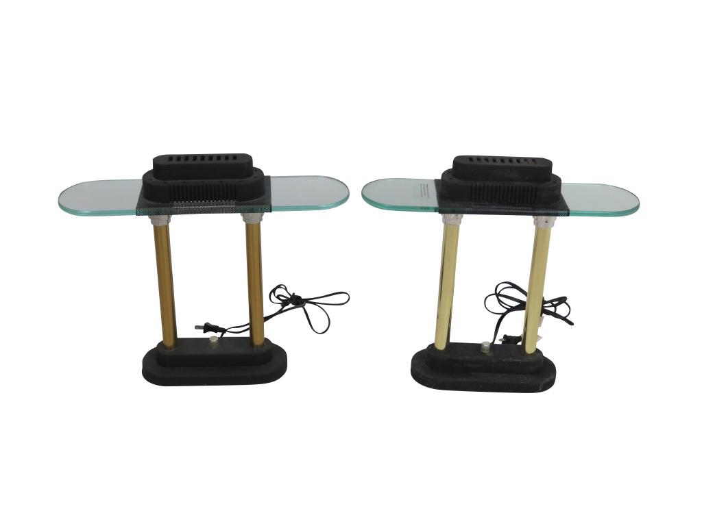 Pair Robert Sonneman Lamps (1 of 3)