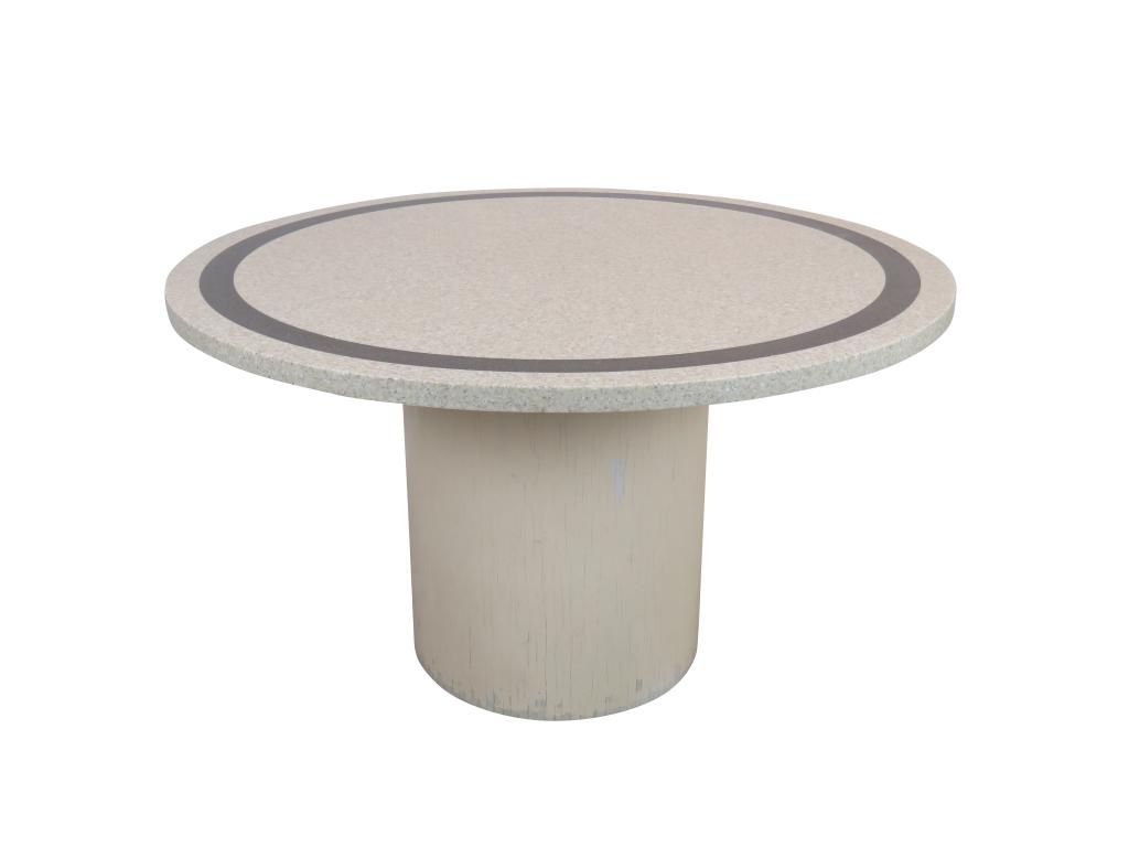 Corian Marble Center Dining Table (1 of 7)
