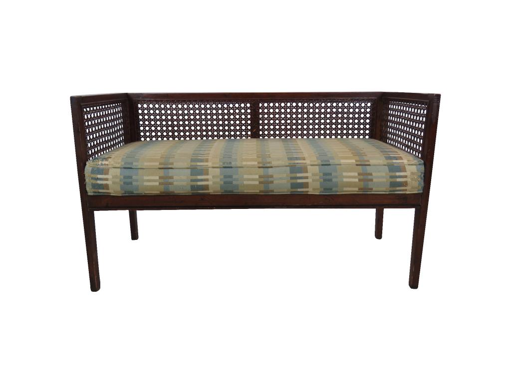 MCM Cane Back Loveseat (1 of 4)