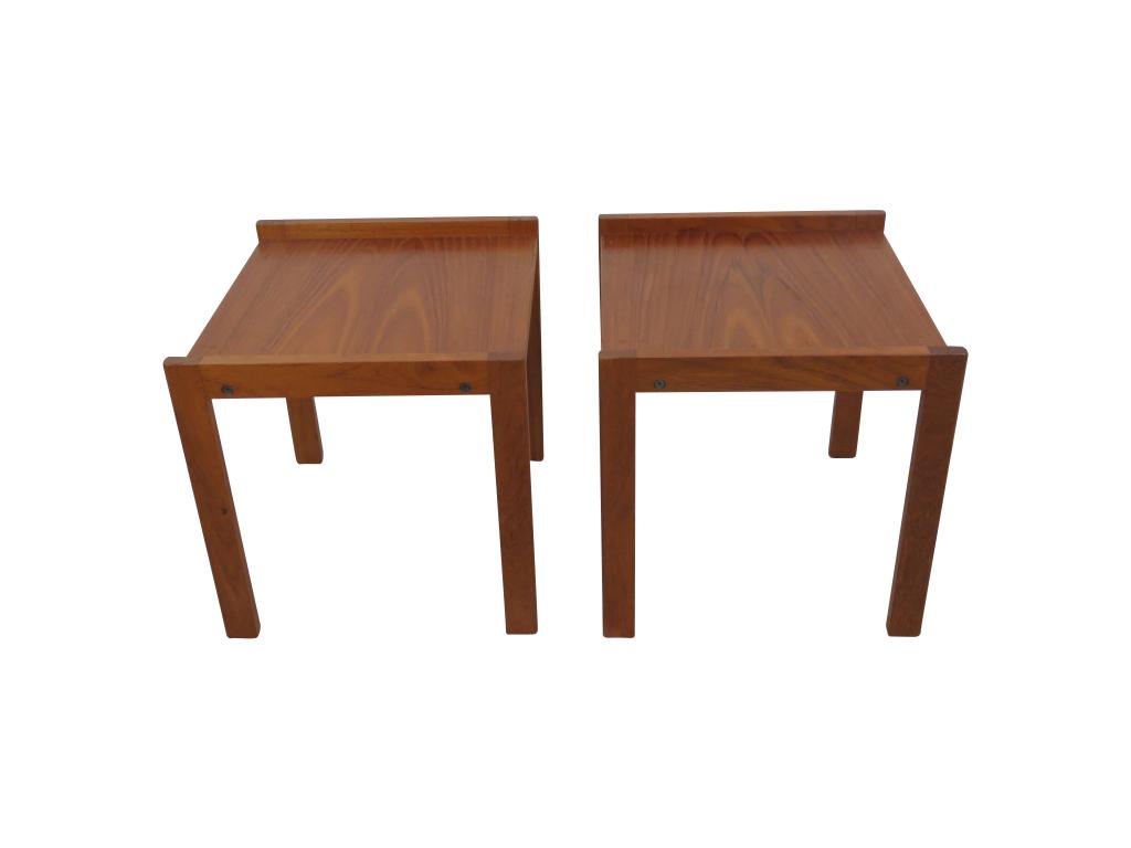 Pair Danish Teak Stacking Tables (1 of 4)